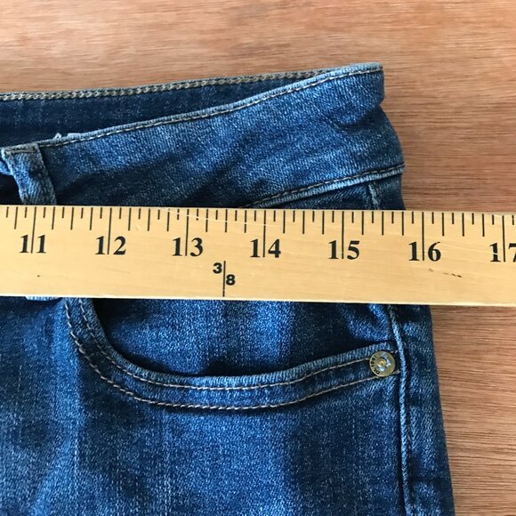 DL1961 Abbey Bootcut Flare Jeans Women 30 Blue Mid Rise Medium Wash Stretch - Picture 10 of 12